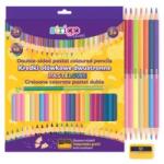 strigo két színű ceruza, 24 db, 48 pasztell szín, háromszögletű, hegyezővel (EMGSSC352)