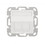 LogiLink Keystone előlap 2 modulhoz, kiálló, UP/50, hófehér (NK4081) (NK4081)