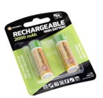 GoGEN Set 2 baterii AA GoGEN HR06 reincarcabile, 1.2 V, 2000mAh, Ni-MH (GOGR06CHARGE2000) Baterie reincarcabila