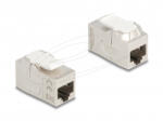 Delock Keystone modul összekötő RJ45 aljzat RJ45 aljzat, Cat. 6A árnyékolt (90718) (90718)
