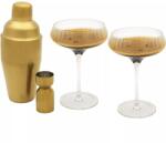 Leopold Vienna Arinto Martini koktélkészlet, arany/átlátszó üveg, magasság: 225 mm, hossz: 357 mm (S12025)