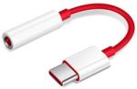 OnePlus audió adapter kábel, 3.5mm jack aljzat - type-c, piros (57983104916B)