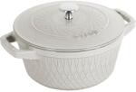 Staub Staub Round Cast 1023541 касерола, 4 л, бял трюфел (1023541)