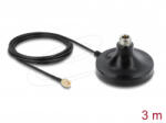 Delock Antenna mágneses talp 1 x N jack - 1 x RP-SMA dugó ULA100 3 m kültéri fekete (81491) (81491)