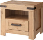 TEMPO KONDELA Éjjeliszekrény 1S, Wotan Tölgy, Moratiz - fizz