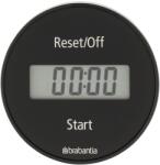 Brabantia Tasty+ Measure Check Digitális Konyhai Időzítő, Mágneses Rögzítéssel, Lcd Kijelző, Elemes, Üveg Fedlap, Műanyag Test, Sötétszürke