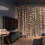 BRILAGI - LED коледна завеса 300xLED/8 функции/3xAA/USB 1, 2m топло бяло (BG0380)