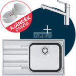Franke Smart SRX 611-86 LB balos mosogató és csaptelep ORBIT DOCCIA szett + Ajándék többfunkciós paszta (FR1301188)