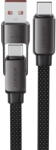 ACEFAST Cablu de Incarcare Type-C la USB, Type-C, 60W, 3A, Fast Charge, 0.2m - (C13-05) - Black (KF2349269) - pcone
