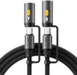 ACEFAST Cablu Multifunctional 4in1 Type-C/Lanterna LED la Type-C/Bricheta, 60W, 3A - (J4) - Black (KF2349379) - pcone