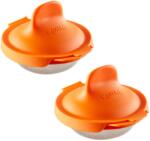 Lékué Lékuké tojástartó, 2 db-os szett, narancs, szilikon (LKE3402900N07U009)