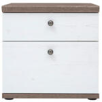 TEMPO KONDELA Éjjeliszekrény, Canyon Fenyő/Sonoma Trüffel Tölgy, Teina Kom2S