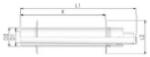 Tricox PPs/Alu 60/100mm parapet kivezetés (PAPA50) (PAPA50)