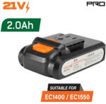 NAKAYAMA akkumulátor 21V, 2, 0Ah az EC1400 metszőollóhoz (EC1401) (EC1401)