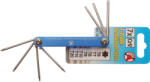 BGS DIY 7 részes Torx összecsukható kulcs készlet, T6 - T20 (BGS 7848) (7848)