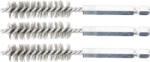 BGS technic Acélkefe készlet | 12 mm | 1/4" | 3 darabos | a BGS 3078 kefekészlethez (BGS 3078-12-S) (3078-12-S)