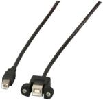 EFB-Elektronik USB2.0 Verlängerung B-B, St. -Einbaubuchse, 1, 0m, sw, Classic (K5293SW. 1V2) (K5293SW.1V2)