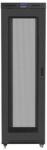 Lanberg FF01-8242-23BL 19" 42U SZÉL: 800mm MÉLY: 1200mm MAG: 2127mm lapraszerelt LCD hálós fémajtós fekete rack szekrény (FF01-8242-23BL) - iconink
