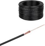 Cabletech KAB0031-M Koax kábel RG174 2, 8mm, fekete, RÉZ, 50Ohm, /méter (KAB0031)