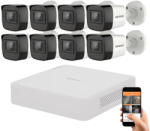 Hikvision 8 megapixeles 8 kamerás kamerarendszer 30 méter látótávolsággal