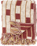 Bloomingville Cang Pătură decorativă, 160 x 130 cm, roșu (82066545)