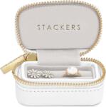 Stackers Cutie pentru inele cu atașament pentru zgardă de câine Stackers Pebble mini albă (76731)