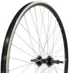 Neuzer kerék 26-os hátsó duplafalú fekete duplafalú felni menetes acél agy fekete
