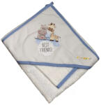  Babastar Frottir fürdőlepedő, fürdetőkesztyűvel 80*80 cm - Best Friend's kék