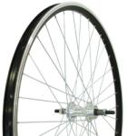 Neuzer kerék 26-os hátsó duplafalú fekete duplafalú felni menetes alu. agy ezüst