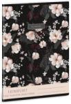 Ars Una Leckefüzet ARS UNA A/5 32 lapos Flowery black (50843749) - nyomtassingyen