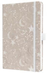 Sigel Naptár, A5, heti, 2026, kemény borító, SIGEL "Jolie", Cosmic Fantasy Beige (J6349) - nyomtassingyen