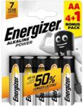 Energizer Elem, AA ceruza, 4+1 db, ENERGIZER "Alkaline Power (EPAAB4+1) - nyomtassingyen