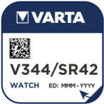 VARTA V344 SR42 SR1136 1, 55V Ezüst Oxid óraelem (Varta-V344)