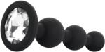 EasyToys - dop anal cu bile - silicon negru