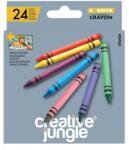 Creative Jungle Zsírkréta CREATIVE JUNGLE Grey kerek hegyezettt 24 színű (CFA2454) - mystock