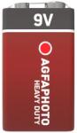 AgfaPhoto Elem, 9V, 1 db, féltartós (szén-cink), zsugor, AGFAPHOTO "Heavy Duty (APF9VS) - mystock