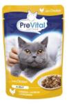 PreVital Macskaeledel, alutasakos, felnőtt macskáknak, 100 g, PREVITAL, csirke aszpikban (032-003-000-0013) - mystock