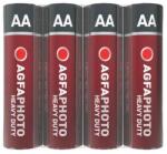 AgfaPhoto Elem, AA, 4 db, féltartós (szén-cink), zsugor, AGFAPHOTO "Heavy Duty (APFAAS4) - mystock