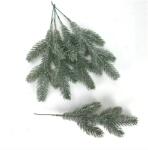  Fenyőág műanyag 25cm zöld havas 5db-os (0788)