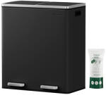 SONGMICS Szelektív szemeteskuka 2x30L, fekete (LTB60BK)