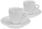 KELA KELA Cană espresso cu farfurie set 4 buc MATTIA albă KL-12748
