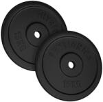 Physionics Súlytárcsa 2 x 15 kg 31 mm műanyag öntöttvas (WEIGHTCI01-2x15) - gorillasports Súlytárcsa