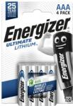 Energizer Elem AAA mikro LR03 Ultimate Lítium 4 db/csomag, Energizer (64399)