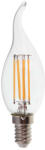 V-TAC Borostyán LED izzó filament COG E14 C35 4W 4000K gyertyaláng - 214429 (214429)