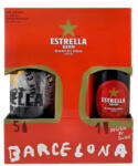 Estrella Pack (Díszdoboz 5 X 0, 33l üveg Damm +1 Pohár) - drinkair