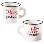 AFI Miss-on Macchiata / Mr espresso kávésbögre szett - 70 ml 2 darabos (IMO-AFI-721406MISS-MRESPRESSO)