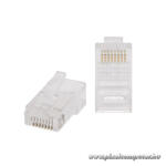 VEZ RJ45 Cat5 csatlakozó UTP patch kábelre, 100db/csomag (05232)