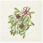 Ihr MISTLETOES papírszalvéta csomag 25x25cm, Krém (C1093160)