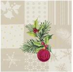Ihr CHRISTMAS ELEMENTS SQUARES papírszalvéta csomag 33x33cm, Krém (L1096360)
