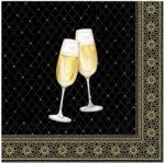 Ihr GOLDEN DRINKS papírszalvéta csomag 33x33cm, Fekete (L1062679)